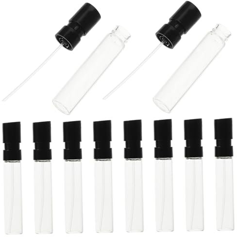 FOYTOKI 10pcs Mini Glass Perfume Bottle Spray Bottles for Essential Oils Fragrance Decanter