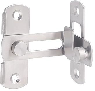 Hemobllo 1pièce Serrure à Hasp Acier Inoxydable Verrou De Porte Coulissante Fenêtre Système De Sécurité Pour Maison Hôtel Cabinet Grand Modèle