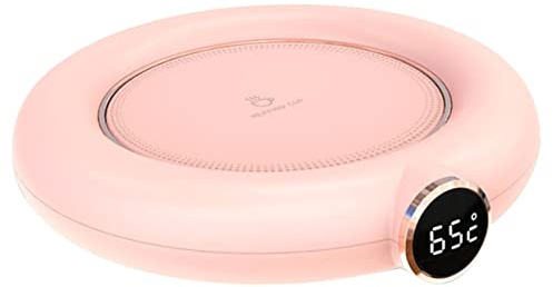 Gatuida Chauffe-Tasse Électrique USB Rose pour Bureau Réchauffeur De Café Portable Coussin Chauffant De Table pour Boissons Et Lait