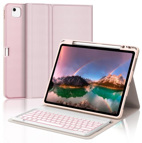 Funda con Teclado para iPad Air 13 M4 2026/M3 2025/M2 2024 y iPad Pro 12,9