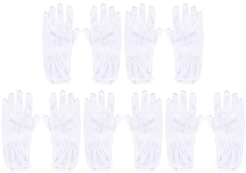DIYEAH Weiße Baumwollhandschuhe Mit Rutschfesten Noppen 5 Paar Arbeitshandschuhe Für Gartenarbeit Industrie Und Manuelle Tätigkeiten Komfortable Schutzhandschuhe