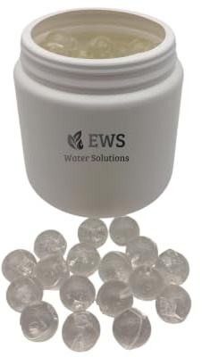 EWS® Ricarica 1 Kg. Polifosfato a Sfere Siliphos (Diametro 2 cm) per Dosatori Caldaia, Filtri Lavatrice, Lavastoviglie Anticalcare Anticorrosivo | Migliora la Qualità dell'Acqua