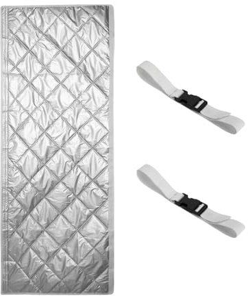 Manguera aislante para aire acondicionado móvil, 147 x 58 cm, tubo de salida de aire, aislamiento de 150 mm de diámetro, de protección contra el calor con cierre de para manguera de aire