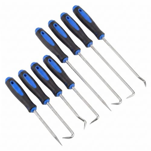 8 Pcs Hook and Pick Set Mechanic Lock Picking Kit, Car Mechanic Tools | Precision Automotive Pick and Hook Tool Set for Auto Oil Seal Car Tools, Puller Remover Tool