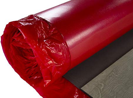 Nostra Trittschalldämmung Stärke 1,5mm - geeignet für Laminat, Vinyl & Parkett, rutschfeste Oberfläche inkl. Dampfbremse, Fußbodenheizung kompatibel - (20 Quadratmeter) Fußboden Dampfbremsfolie Boden