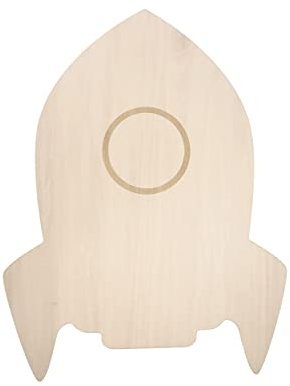 Reer lumilu Silhouette Light Rocket, süßes Raketen-Wandlicht, tolles Taufgeschenk, Geburtstags-Geschenk für Jungen und Mädchen, braun, 52157