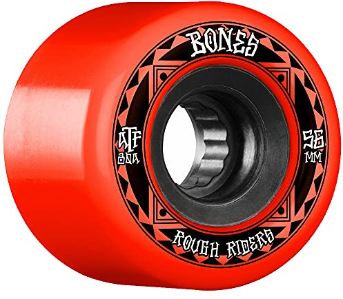 Bones ATF Rough Riders Runners Skate-Räder, Rot, 80 A56 mm, Rot