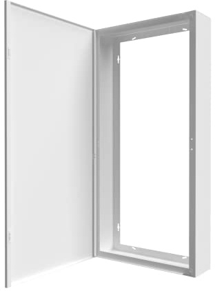 Coffret d'habillage pour tableaux électriques en acier blanc - Dim. du coffret : H 920 x L 450 x P 140 mm - Marque ATOLE