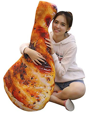 MEDFL 60-110cm Simulation Food Plush Toys Real Life Chicken Chick Wing Drumstick Fried Rice Noodles Pillow Cushion Funny Birthday Gift 70cm 2
