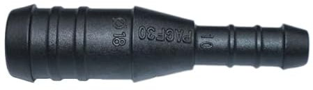 1, 2, 3, 5 oder 10 Schlauchverbinder 18 mm auf 10 mm gerade reduziert PA GF30 schwarz (1)