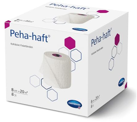 Hartmann Peha-haft® latexfrei Fixierbinde, 8 cm x 20 m - 8 Stk.