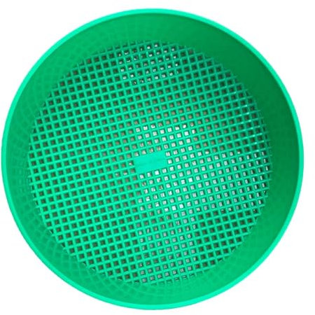 MagiDeal Tamis de Jardin, Tamis à Mailles Rond 30, Taille de Maille Interchangeable de 3mm Ou 4mm Tamis de Jardinage pour Filtrer Les Petits Graviers et Le Sable, Compost, Le Terrea, 1 pièce