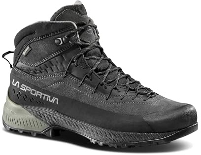 La Sportiva Mens TX4 EVO Mid GTX Approach/Hike Shoes, Carbon/Clay, 13