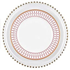 KOHARA Piatto da Pranzo Set da tavola in Ceramica Bianca, Piatti per microonde Stoviglie Resistenti ai trucioli per Banchetti e Uso Quotidiano, Set di 1 (10 Pollici)