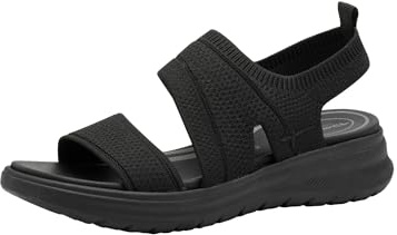Tamaris dam 8-88727-44 sandaler, Svart, 37 EU