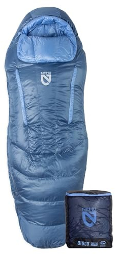 NEMO Equipment Disco Men's & Women's Endless Promise Down Sleeping Bag - Blue Horizon - Women's 30°F/Regular