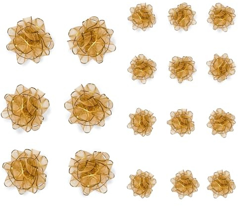 Geschenkschleife Geschenkverpackung Dekoration 18 Stück Gold Schmetterling Knoten Geschenk Schleife Geschenk Schleife Schleifen für Weihnachten und Geburtstag 7.6cm/5.6cm