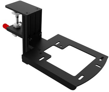 VTUIFBT Support de bureau en métal compatible avec Thrustmaster SimTask Farmstick, T-Flight Hotas One, T-Flight Hotas 4, T16000M FCS, TCA Sidestick – Libération rapide/pince robuste/contrôleur