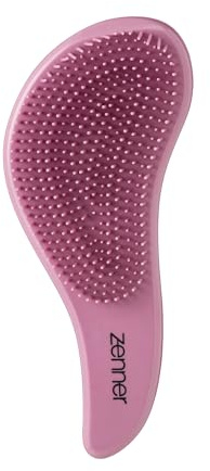 Zenner Brosse Maxi Démêlante Rose – Brosse Grand Format avec Picots Souples & Forme Ergonomique – Pour Cheveux Mouillés ou Secs – Adaptée à Tous Types de Cheveux et Extensions