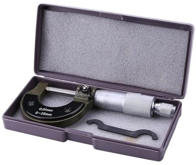 Micrómetro de precisión de diámetro exterior de 0-25 mm/0,001 mm, calibrador Vernier, herramienta de medición Para múltiples escenarios