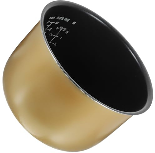 Healeved Pentola Interna per Cuociriso da 5 Litri in Lega di Alluminio Rivestimento Antiaderente, Ricambio per Cuociriso Elettrico Multifunzione, Adatta per Cucina Domestica e Preparazione