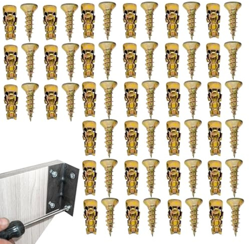 Kit di viti, forniture per la manutenzione della casa in acciaio al carbonio, dado ad inserimento espansivo corto, per piastrelle, pietra, legno, cemento, pareti cave, cartongesso, cucina e bagno