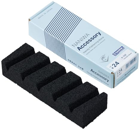 Sanelli Ambrogio, Naniwa, Pietra da Rettifica Professionale, Grana #220, Ideale per la Manutenzione delle Pietre Affilacoltelli, Made in Japan, Misura Piccola, Color Nero