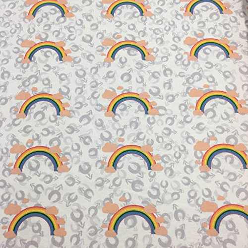 Kt KILOtela - Halbpanama Dekostoff - Digitaldruck - 280 cm breite - Meterware ab 0,5 m - Preis gilt für 0,5 m | Gay Pride. Regenbogen