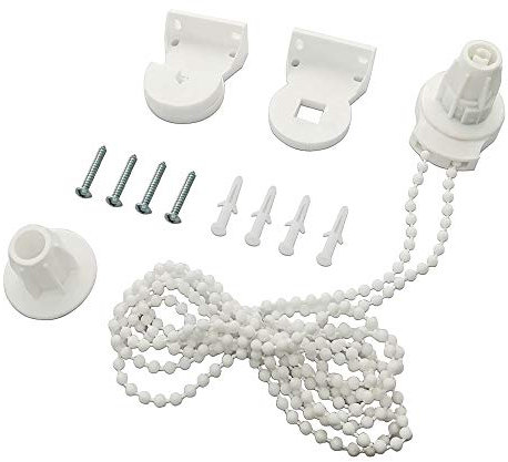 KnR Harmony Zubehör Rollo 25mm Halter & Zugschnur & Sidewinder & Schrauben Ersatz-Befestigung für Klemmfix Rollos