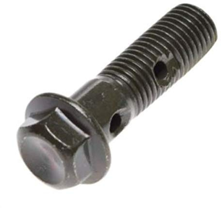 Doppel-Hohlschraube M10 x1.25 lang schwarz für Bremsschlauch
