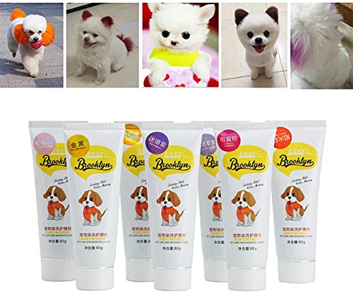 Tuelaly 80 g professionelle Haarfärbemittel für Hunde, Katzen, Tiere, Färbemittel, Pigmentmittel, Flammenrot