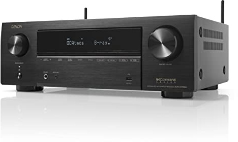 Denon AVR-X1700H 7.2ch 8K Home Theater Receiver with 3D Audio, Voice Control, and HEOS Built-in (Renewed)