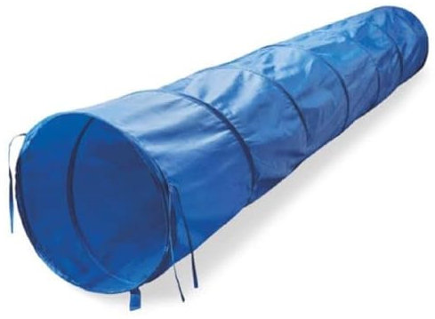 maxxpro Hundetunnel - Agility Set Hunde - Faltbar - Leicht - mit Tragetasche und Heringen - 3M