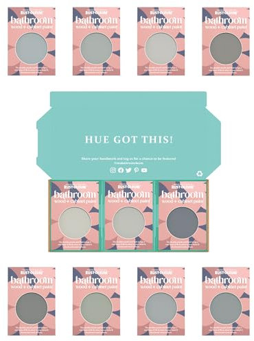 Rust-Oleum Bathroom Cabinet Paint in Matt Finish – Dusky Greys Tester Box