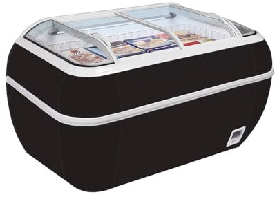 Congélateur de supermarché noir TWIN HEAD B-F - Tefcold
