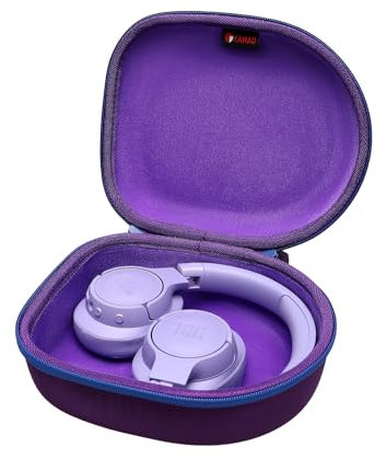 XANAD Housse Casque JBL pour Tune 720BT/ 770NC/ 520BT/ 510BT/ 760NC/ 670NC/ 570bt/ 710BT, Étui Rigide pour Live 770NC/ 660NC/JBL Tour One M2 Bluetooth Casques (Violet)
