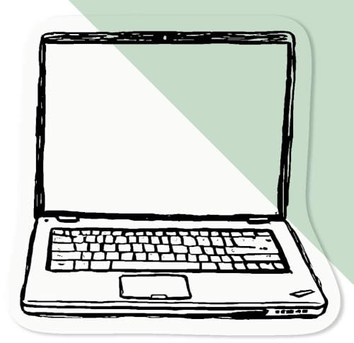 Azeeda 4 x 'Gaming Laptop' Clear Premium Vinyl Decal Stickers – Waterproof, Durable & Easy to Apply - for Car Bumpers, Windows, Bins & More - Small (50mm) (DC00132748)