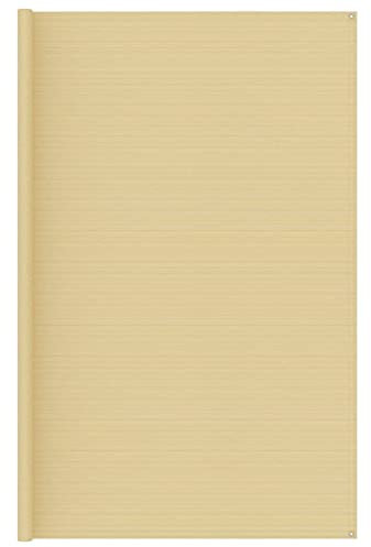 LAPOOH Zeltteppich, Vorzeltteppich, Camping Plane, Teppich Für Camping Vorzelt, Bodenplane Zeltunterlage, Camping Teppich Outdoor, 300x400 cm Beige