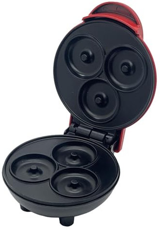 Qianly Máquina para Hacer gofres, máquina para Donuts, Prensa Panini, Plancha para gofres para Desayuno, Carne, Aperitivos, Hamburguesas