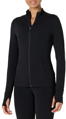 Amazon Essentials Women's Formflex Zip Jacket Black Large
