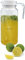 VB VIN BOUQUET FIA 1298 Jarra acrílica rectangular de 1000 ml con tapa, ligera y resistente, ideal para agua, jugos y bebidas frías