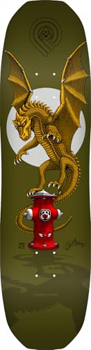 Powell Peralta Andy Anderson Hydrant 7-Ply Maple Skateboard Deck, Green, 8.4 x 32.03