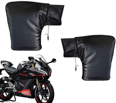 Beheizte Motorrad-Lenkermuffen – Winddichte Warme Fäustlinge | Wasserdichte Thermo-Lenkerabdeckungen Für Motorräder, Roller, Geländefahrzeuge, Schneemobile | Für Den Schutz Auf Reisen Im Winter Beim F