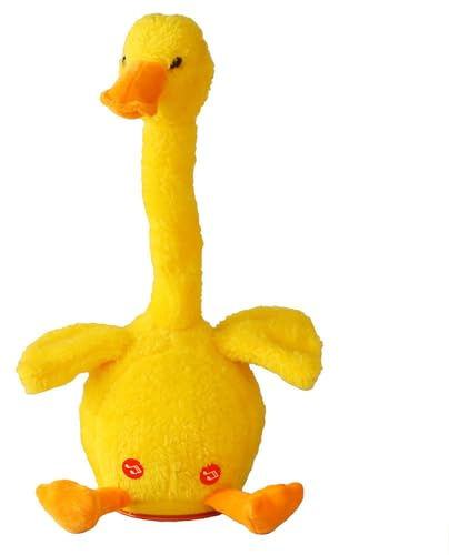 Générique Jouet électronique en Peluche de Canard, secouez-Le, imitant Le Chant pour poupée, Jouets éducatifs, Accessoires de décoration Amusants pour, Jouet imitant Le Cactus Dansant, noël