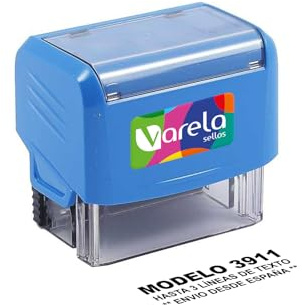 Trodat 3911 Sello Personalizado Autoentintable - Caucho Con Tinta, Automático Para Empresa y Dirección (35 x 11 mm)