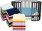 Emily´s Check Kinder Jersey Spannbetttuch für Lauf- und Krabbelgitter 1476.2098, 75 x 100 cm, bleu