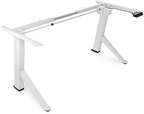 Ultimate Setup Tischgestell höhenverstellbar elektrisch, höhenverstellbarer Schreibtisch Gestell, Gaming Tisch höhenverstellbar weiß