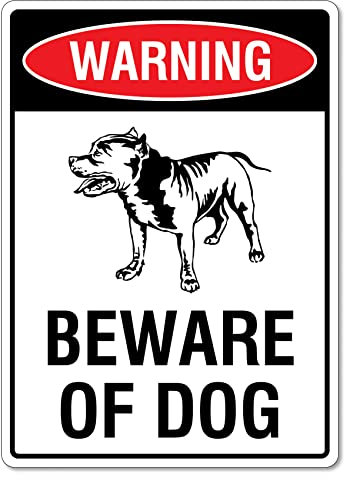 452 Señal De Advertencia, Advertencia Cuidado Con El Signo Del Perro Señal De Prohibido Resistente Cartel De Chapa Placa Metal Impermeable Cartel De Chapa Para Exteriores Interiores,20X30Cm