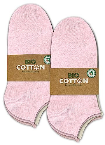 mehrstrumpf 8/12 pares de calcetines para niños 100% cultivo orgánico para zapatillas, sin costuras, para niños y niñas (Modelo: Biolivia), 27-30