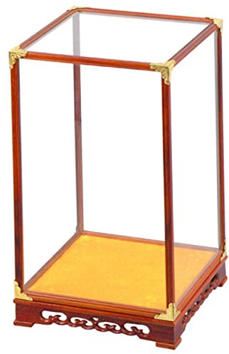 WOFASHPURET Kunstgegenstände-ausstellungsbox Aus Glas Und Holz Transparente Vitrine Für Haushaltshandwerk Multifunktionale Tisch-ausstellungsbox Zur Aufbewahrung Von Sammlerstücken